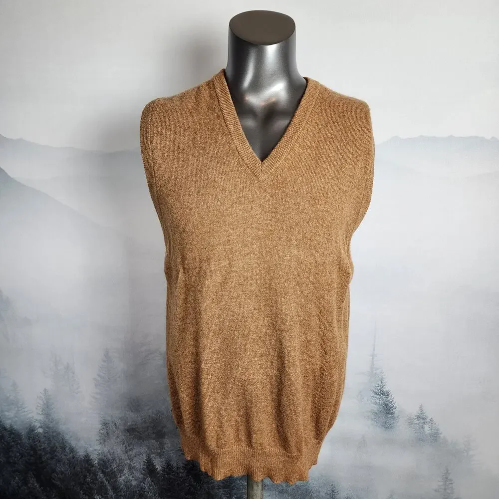 L.L. Bean Lamb's Wool V-Neck Sweater Vest | Men's L-Reg